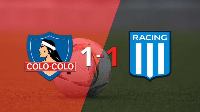 Martín Barrios rescata a Racing Club con un gol agónico ante Colo Colo