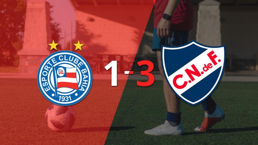 Nacional logró dar vuelta el marcador y vencer 3-1 a Bahia