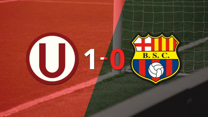 Con un solo gol, Universitario derrotó a Barcelona en el estadio Monumental de la U
