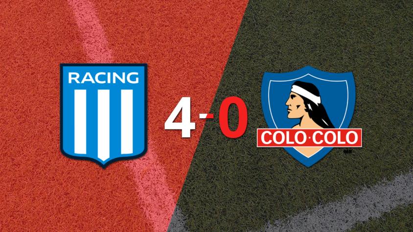 Racing Club le pasó por encima a Colo Colo con doblete de Adrián Martínez
