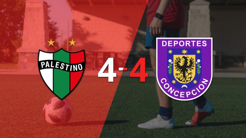 D. Concepción empató con Palestino y Ulises Ojeda anotó dos goles