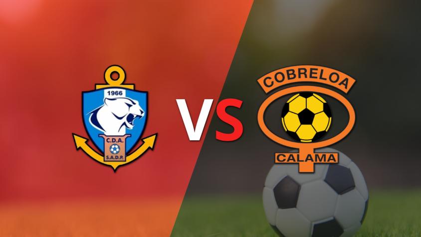 Cobreloa le está ganando a D. Antofagasta en el estadio Bicentenario Calvo y Bascuñan