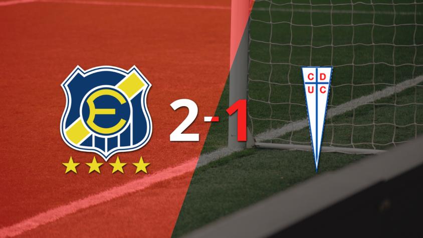 Everton logró una victoria como anfitrión por 2 a 1 frente a U. Católica