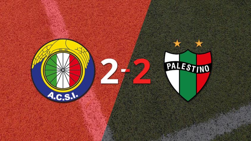 Nicolás Orellana firma un doblete en el empate en 2 entre Audax Italiano y Palestino