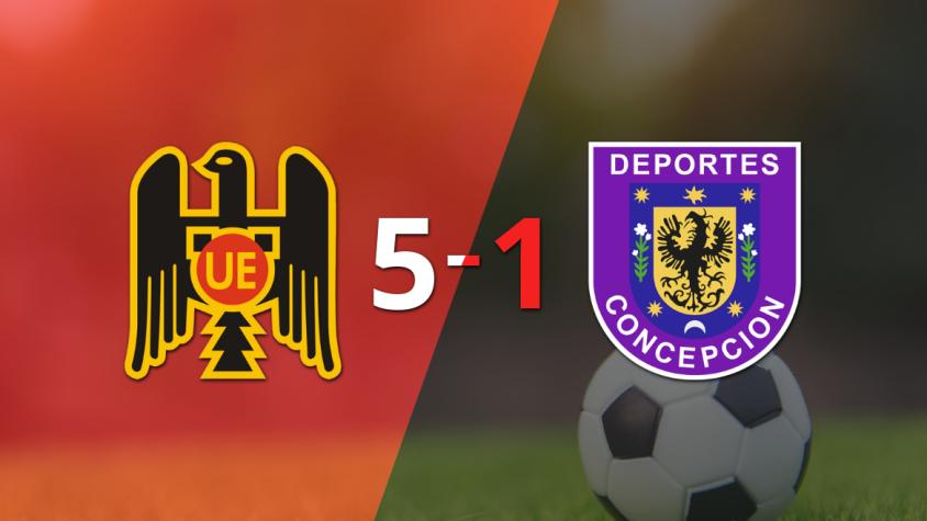 Unión Española le pasó por encima 5-1 a D. Concepción