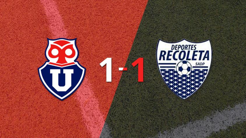 Universidad de Chile no pudo en casa ante Recoleta y empataron 1-1