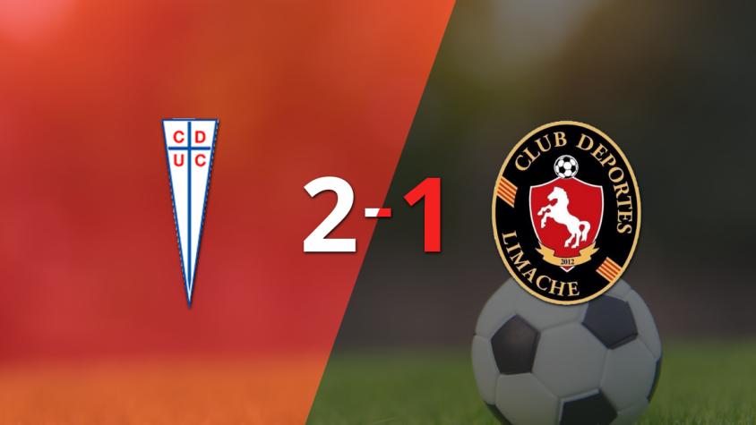 U. Católica se lo dio vuelta a Deportes Limache y le ganó 2 a 1 con gol agónico