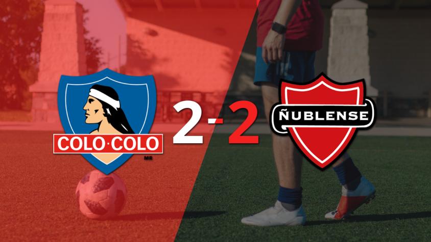 Ñublense sacó un punto luego de empatar a 2 goles con Colo Colo