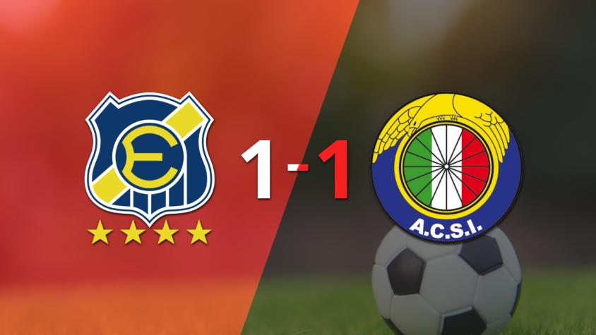 Empate a uno entre Everton y Audax Italiano