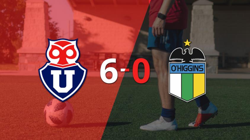 Universidad de Chile golea 6-0 a O'Higgins
