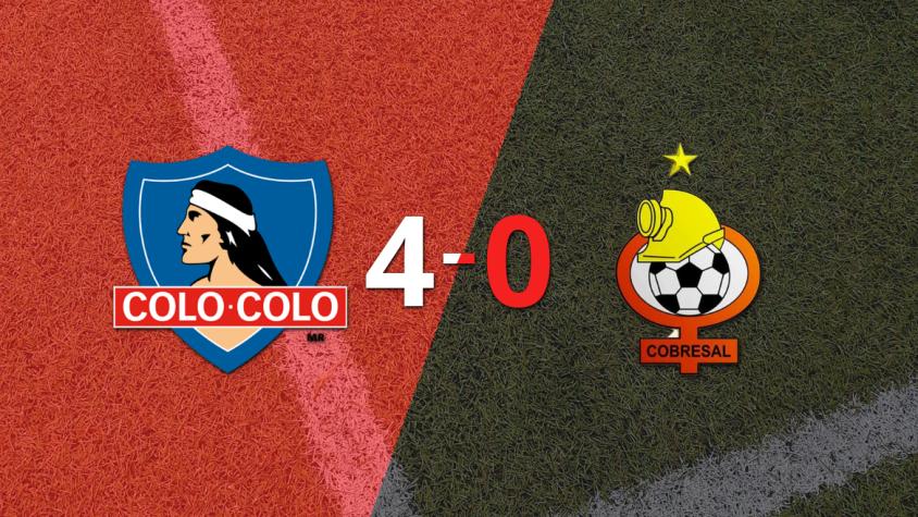 Colo Colo goleó 4-0 a Cobresal con doblete de Javier Correa