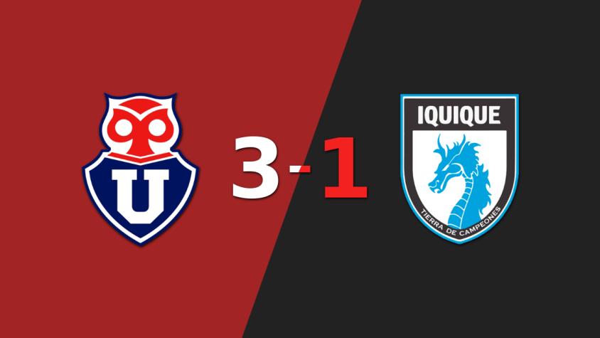 Universidad de Chile lo dio vuelta ante Deportes Iquique y venció por 3 a 1