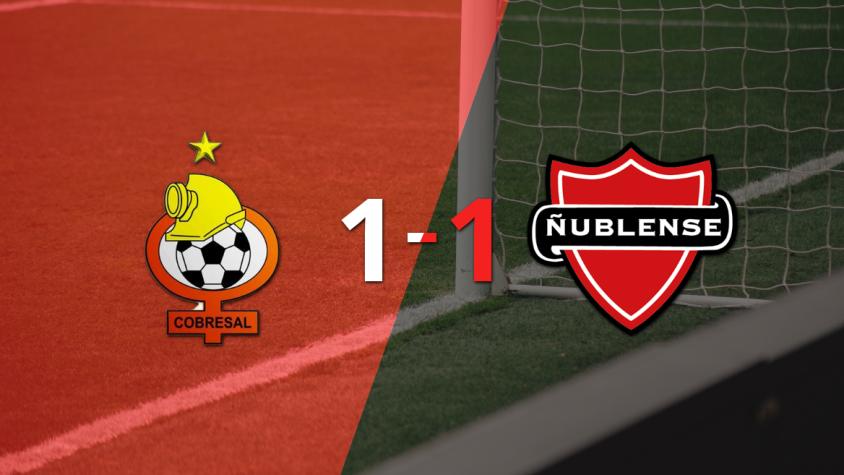 Cobresal logró sacar el empate de local frente a Ñublense