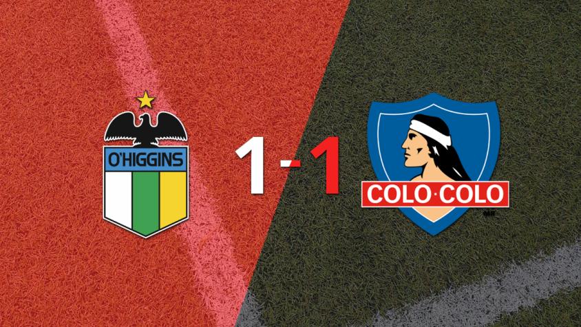 O'Higgins y Colo Colo empataron 1 a 1