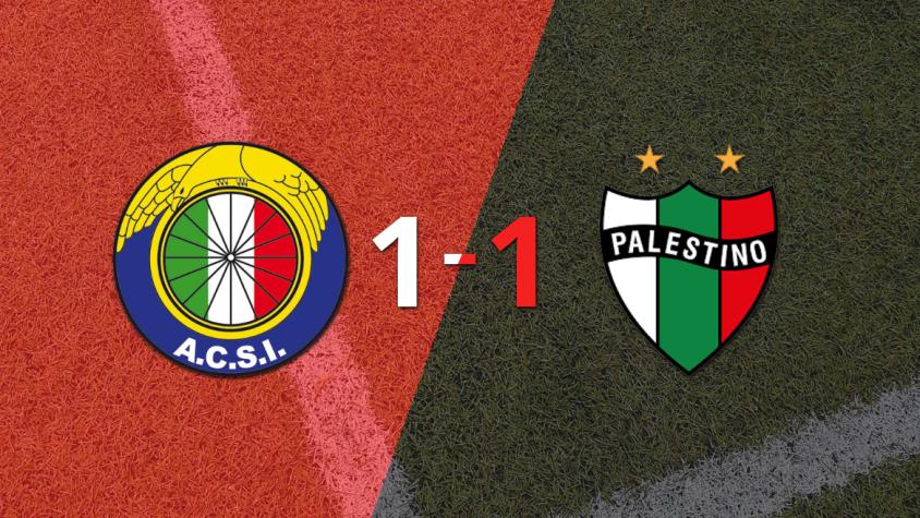 Audax Italiano no pudo en casa ante Palestino y empataron 1-1