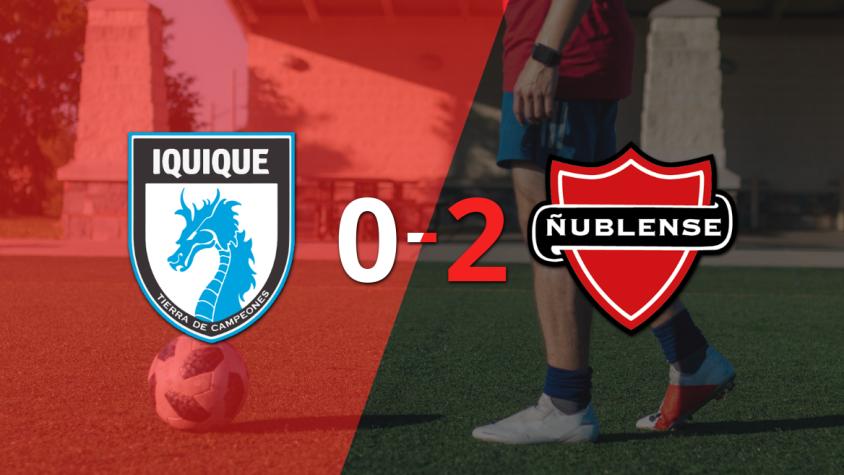 Ñublense fue superior y venció por dos goles a Deportes Iquique en el estadio Tierra de Campeones