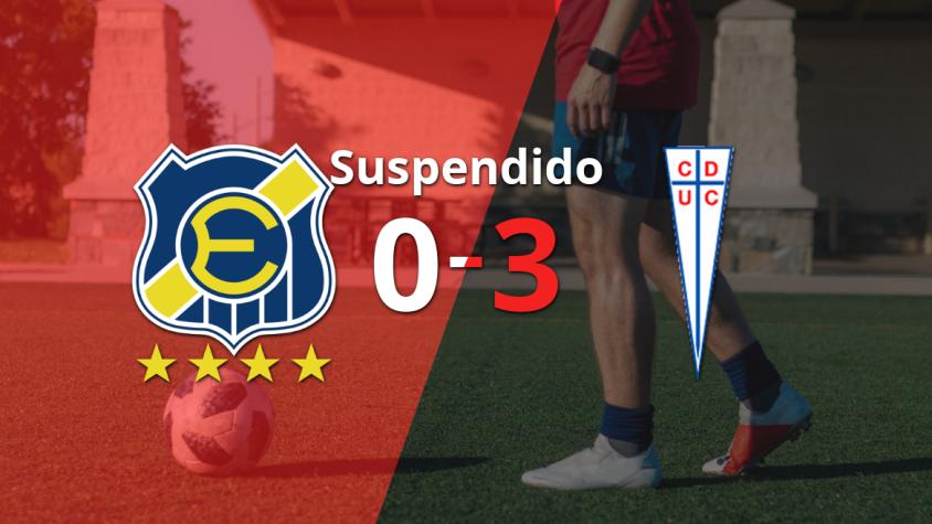 Everton y U.Católica no pudieron seguir jugando en el estadio Sausalito