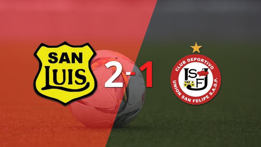 San Luis supera por 2-1 a U. San Felipe con gol agónico tras dar vuelta el partido