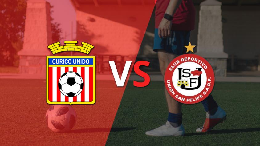Ya rueda el balón entre Curicó Unido y U. San Felipe en el estadio Municipal Joaquín Muñoz García
