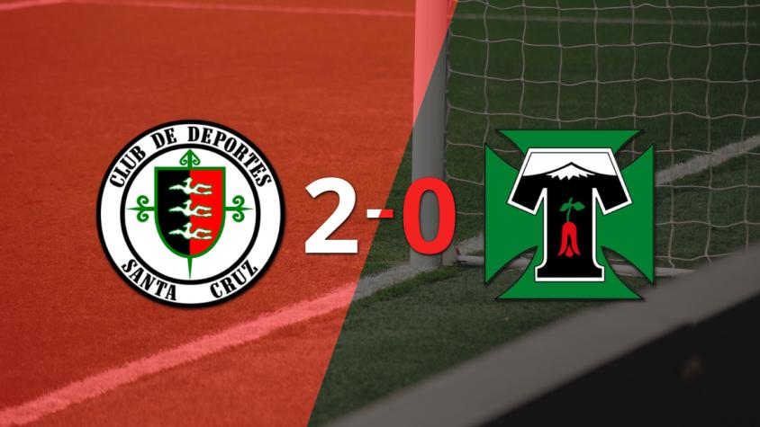 Dep. Santa Cruz le ganó como anfitrión a Deportes Temuco por 2-0