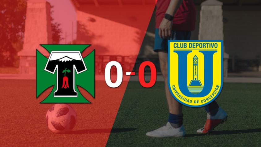 Deportes Temuco y U. Concepción terminaron sin goles