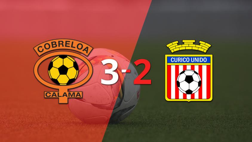 Vibrante 3-2 en el triunfo de Cobreloa sobre Curicó Unido