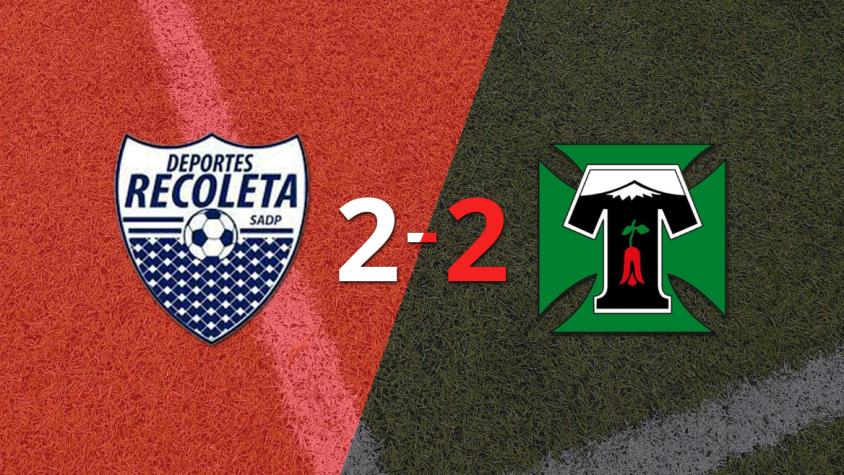 Recoleta empató 2-2 con Deportes Temuco