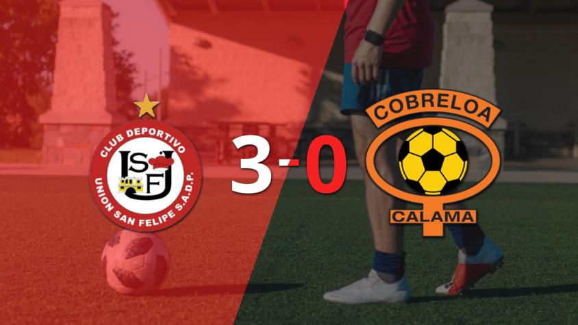 Con doblete de Pablo Rodríguez, U. San Felipe liquidó 3-0 a Cobreloa