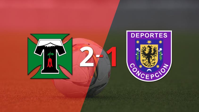 D. Concepción no pudo con Deportes Temuco y perdió 2 a 1