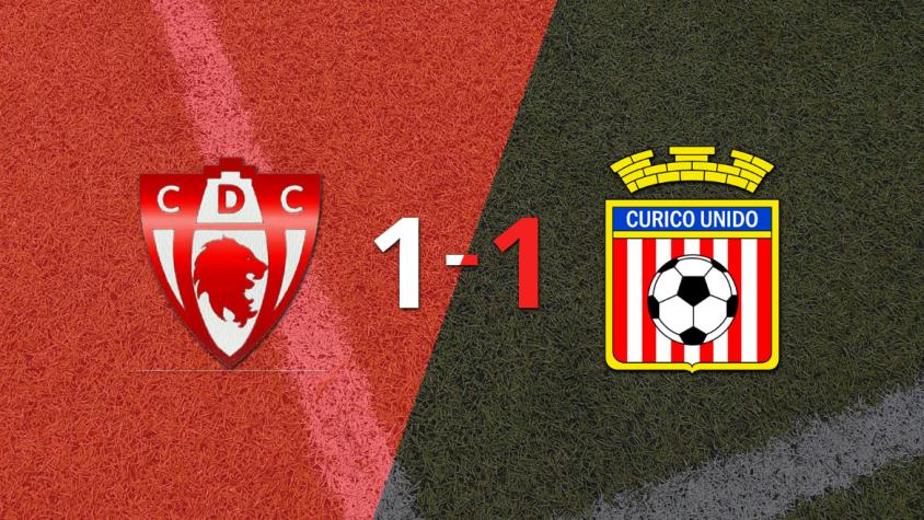 D. Copiapó no pudo en casa ante Curicó Unido y empataron 1-1
