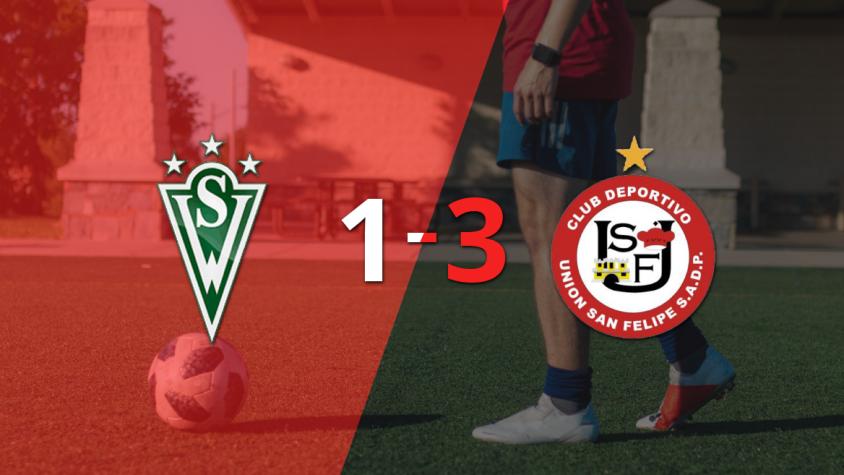 U. San Felipe da vuelta el marcador y triunfa 3 a 1 sobre Santiago Wanderers