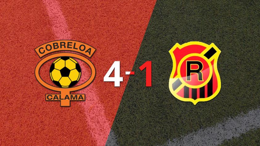 Cobreloa aplastó a Rangers con hat-trick de Aldrix Jara