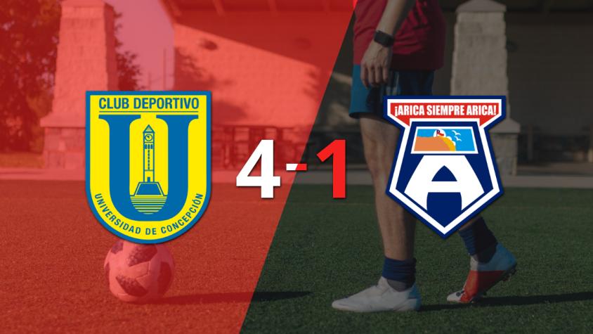 U. Concepción fue contundente y goleó 4-1 a San Marcos