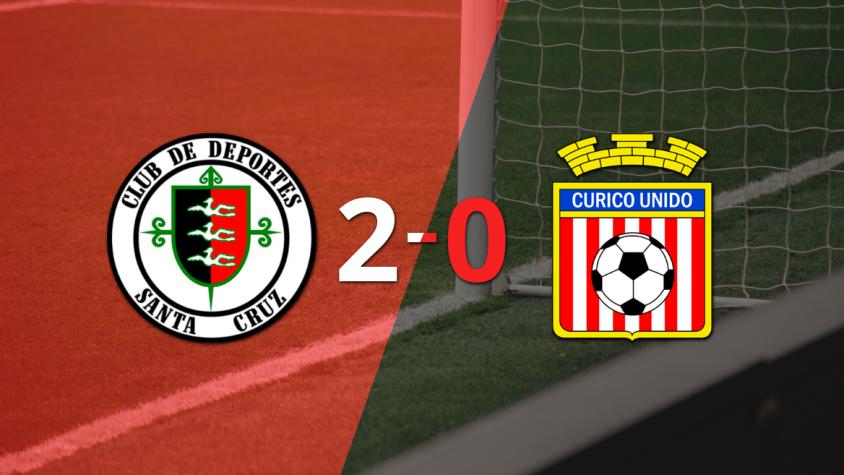 Dep. Santa Cruz le ganó como anfitrión a Curicó Unido por 2-0
