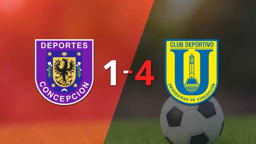 Una gran actuación de U. Concepción le da la victoria por 4 a 1 ante D. Concepción