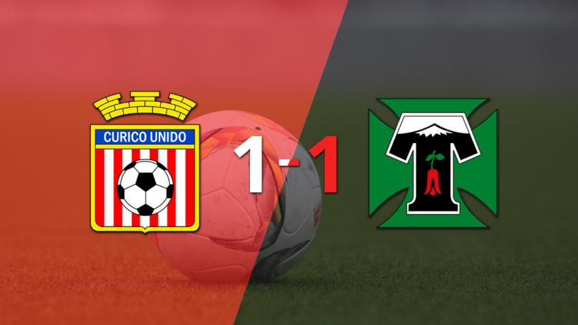 Reparto de puntos en el empate a uno entre Curicó Unido y Deportes Temuco