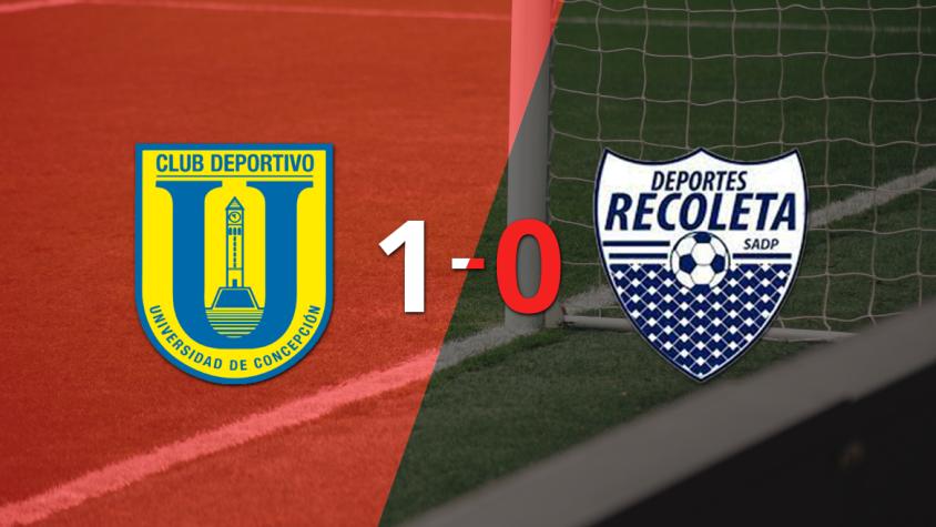 Con un solo gol, U. Concepción derrotó a Recoleta en el estadio Municipal Ester Roa Rebolledo