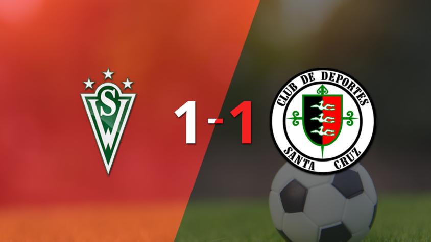 Santiago Wanderers resolvió su juego de la fecha 25 con un empate 1-1 frente a Dep. Santa Cruz