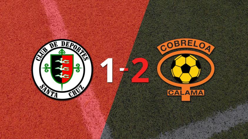 Cobreloa le dio vuelta el partido a Dep. Santa Cruz con un 2-1 y triunfo agónico