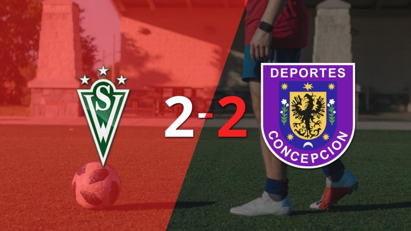 Santiago Wanderers y D. Concepción sellaron un empate a dos