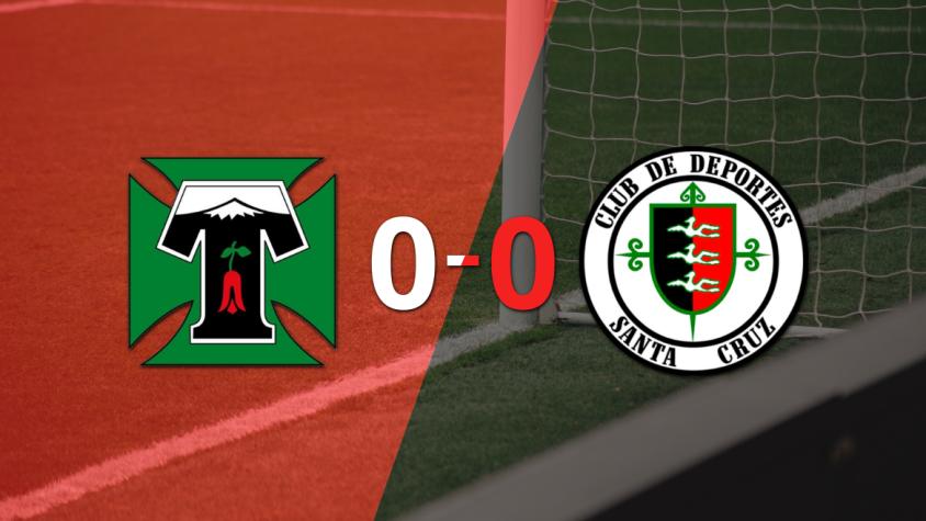 Sin goles, Deportes Temuco y Dep. Santa Cruz igualaron el partido