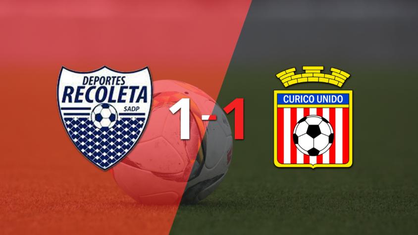 Federico Martín rescata a Recoleta con un gol agónico ante Curicó Unido
