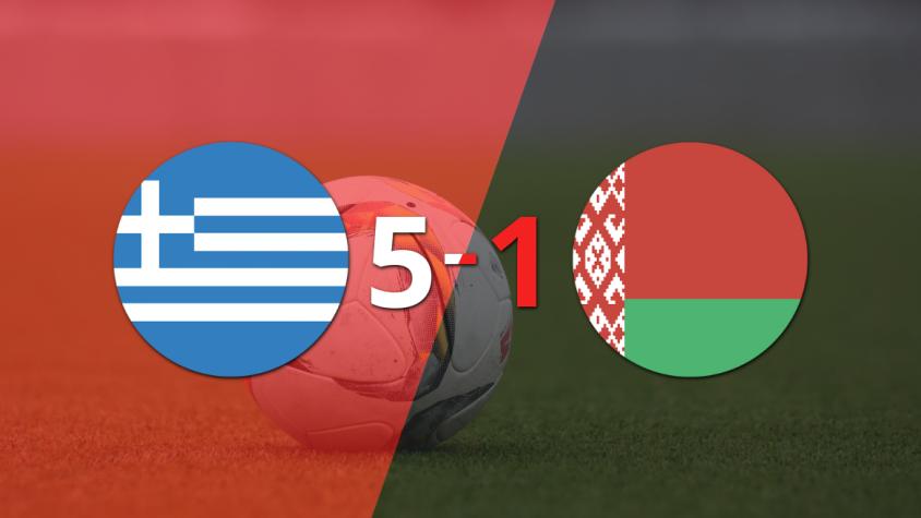 Grecia fue imparable y goleó 5 a 1