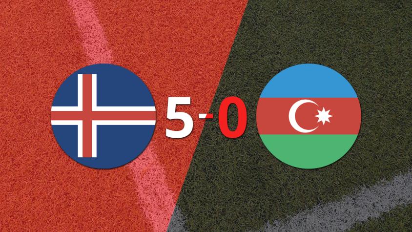 Islandia goleó 5-0 a Azerbaiyán con doblete de Ísak Jóhannesson