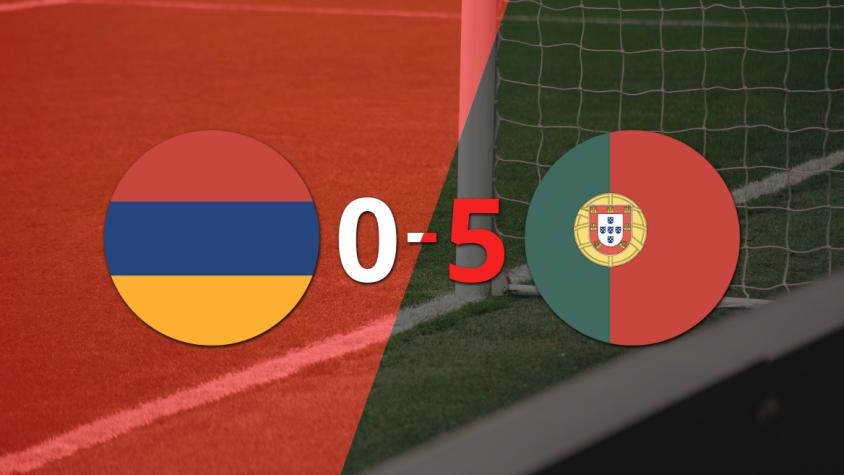 Portugal consigue una victoria contundente de 5-0, gracias a los dobletes de João Félix y Cristiano Ronaldo