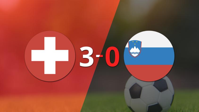 Suiza le pasó por encima 3-0 a Eslovenia