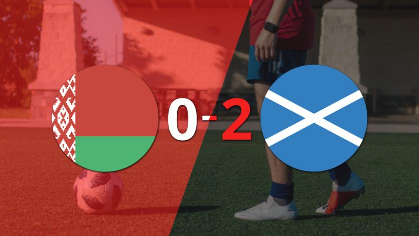 Belarús no pudo ante la contundencia de Escocia y perdió por 2 a 0