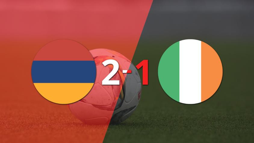 Armenia consiguió una victoria por 2 a 1 ante Rep. de Irlanda