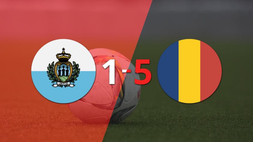 San Marino sufre una aplastante derrota ante Rumania con un 5 a 1