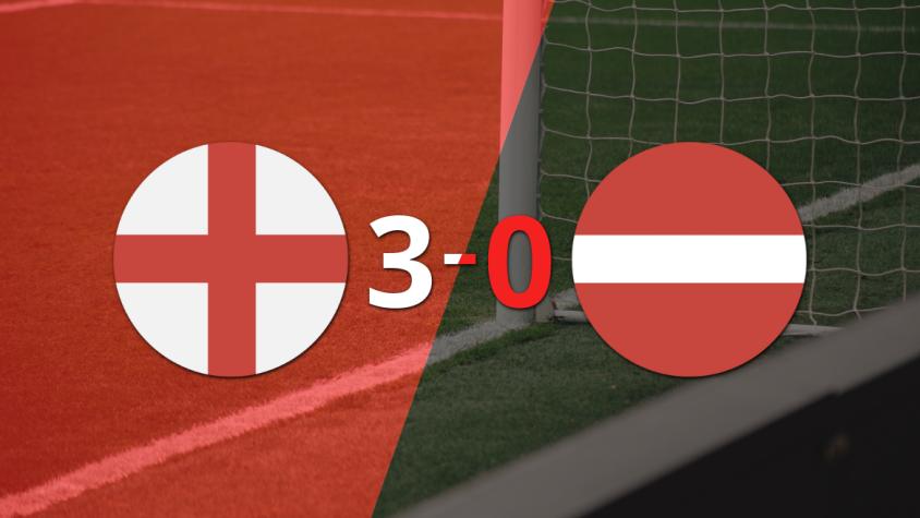 Inglaterra sentenció con goleada 3-0 a Letonia